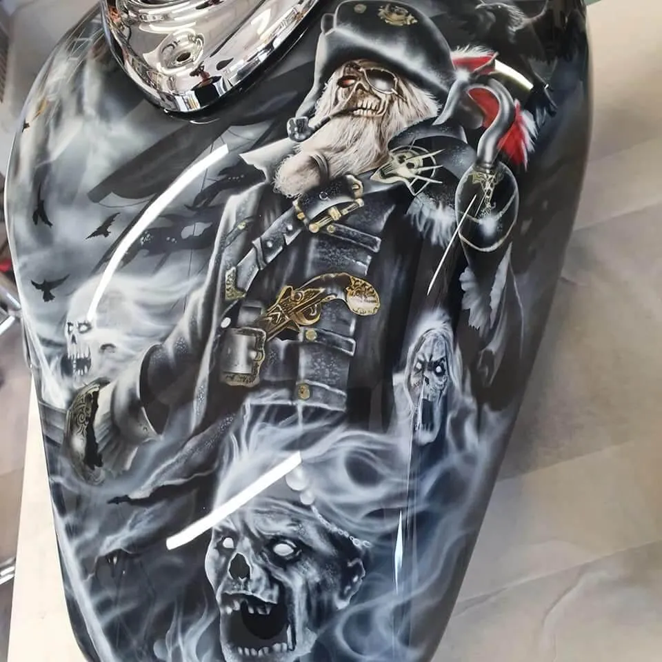 Airbrushed Ghost Pirates Tank