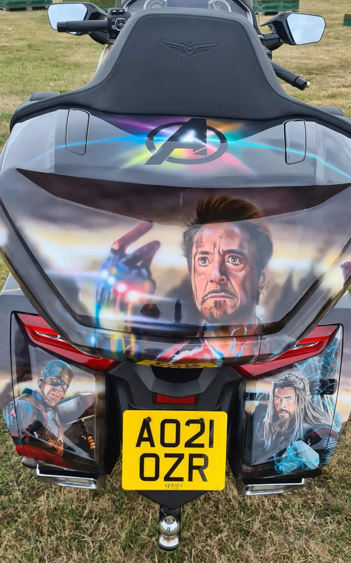 Honda Goldwing Marvel Airbrushed Themed By Xtreme Paint Studio