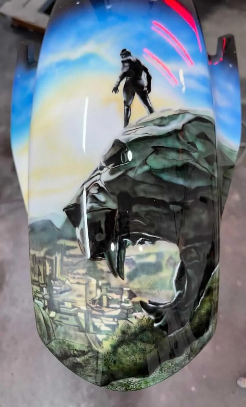 Honda Goldwing Marvel Airbrushed Themed By Xtreme Paint Studio