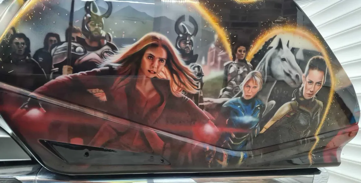 Honda Goldwing Marvel Airbrushed Themed By Xtreme Paint Studio