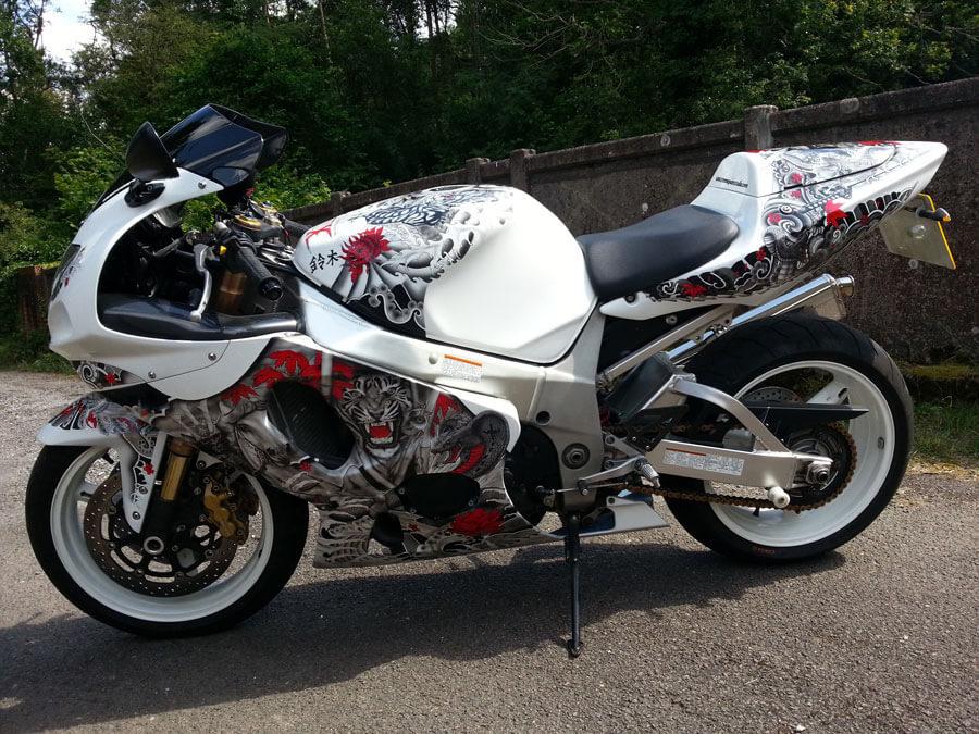 Japanese Tattoo Airbrushed Themed Bike By Xtreme Paint Studio