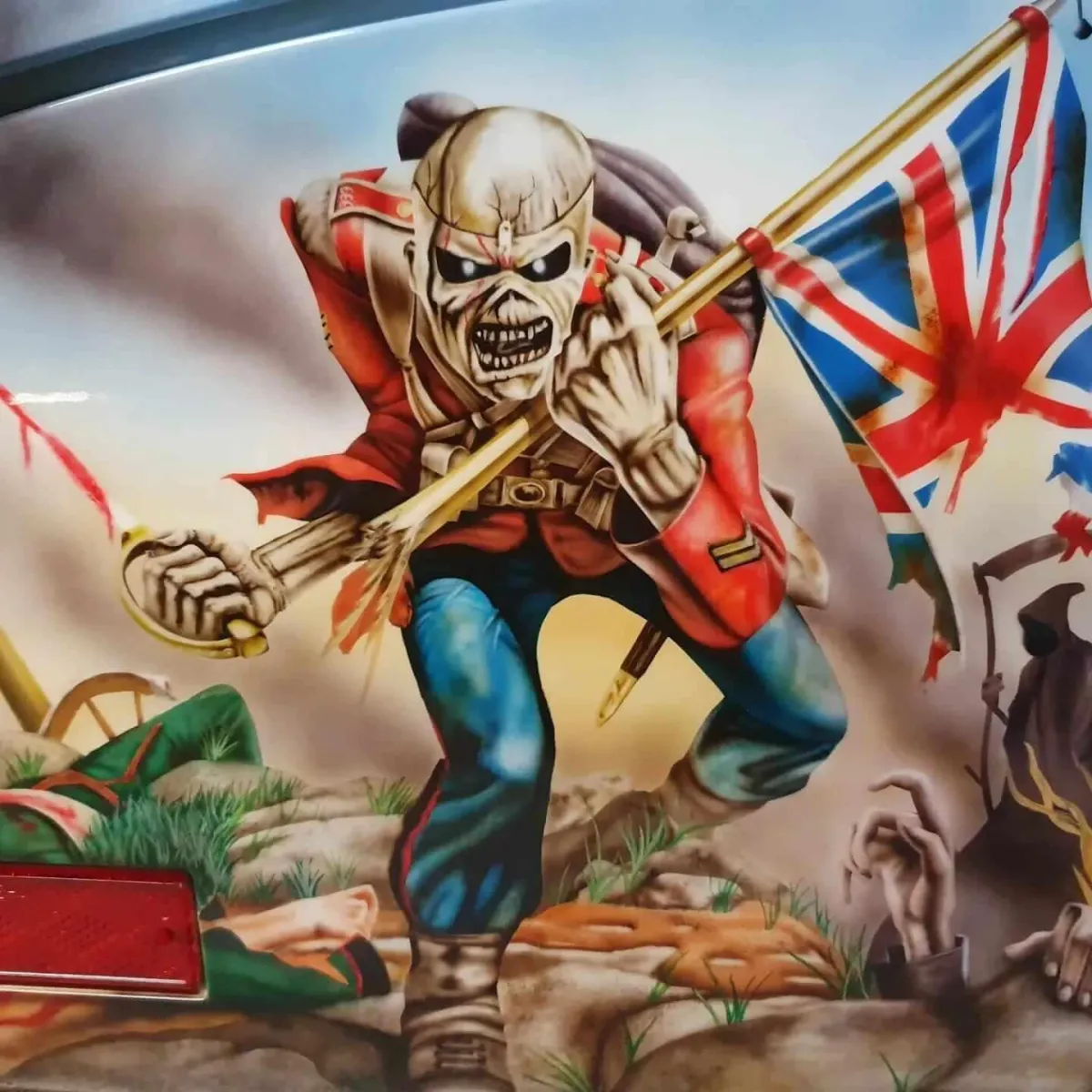 Iron Maiden Airbrushed Honda VTX Bike