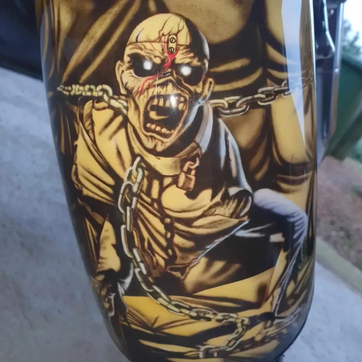Honda VTX Iron Maiden Airbrushed Tribute Bike