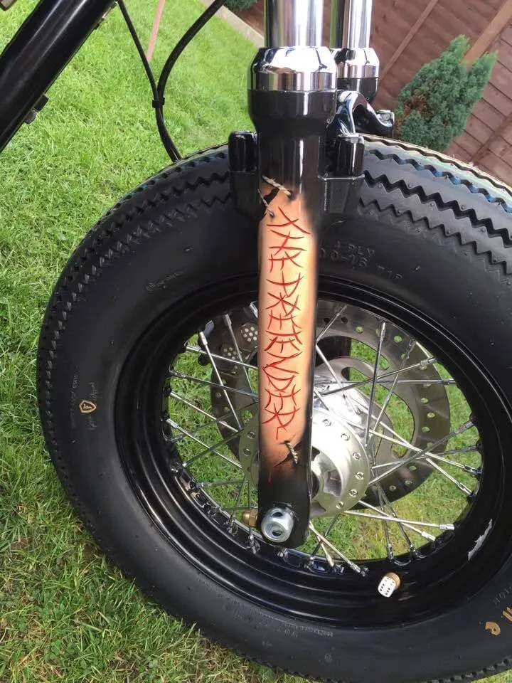 Horror airbrushed themed Harley Sportster Tank