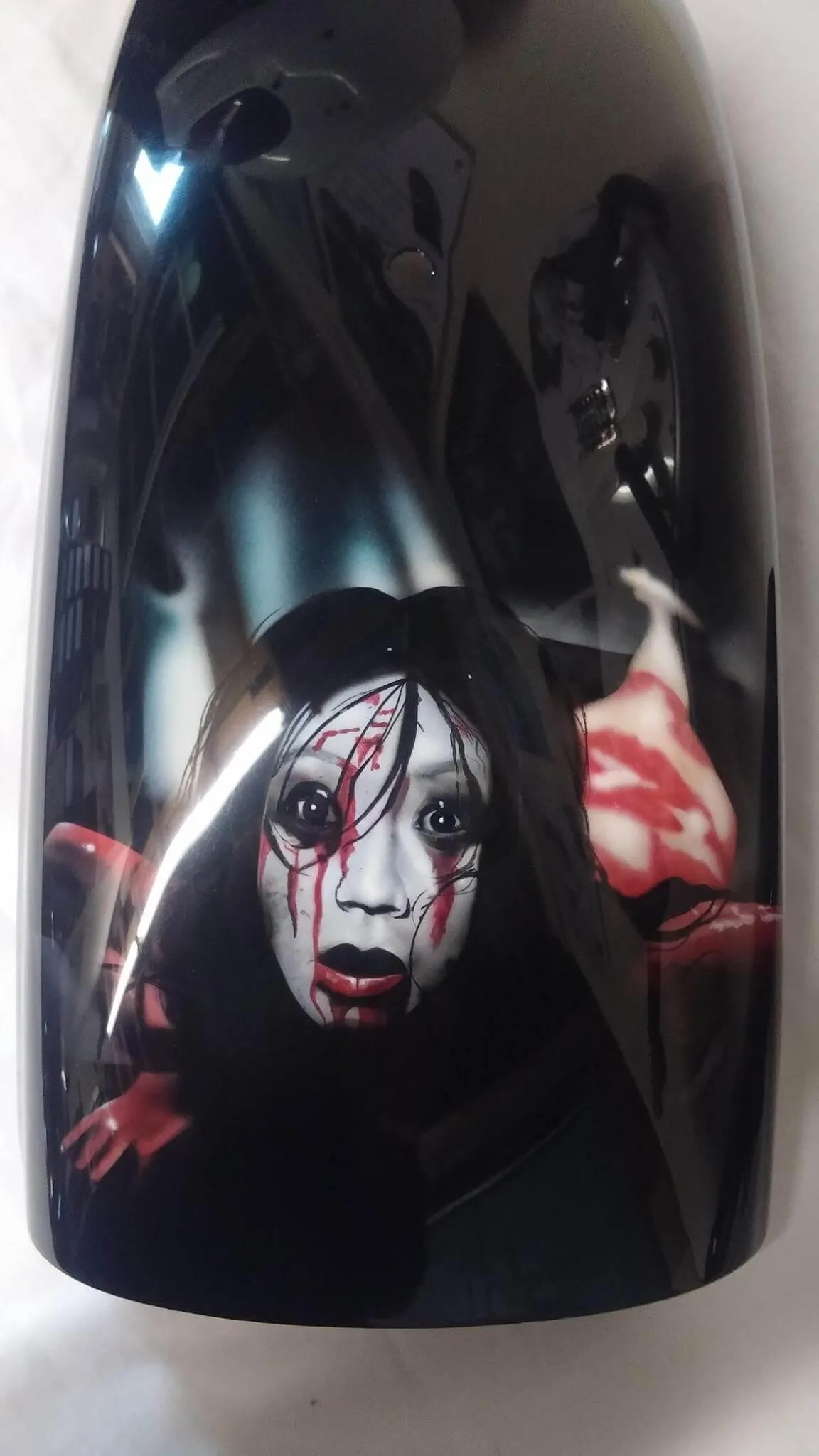Horror airbrushed themed Harley Sportster Tank