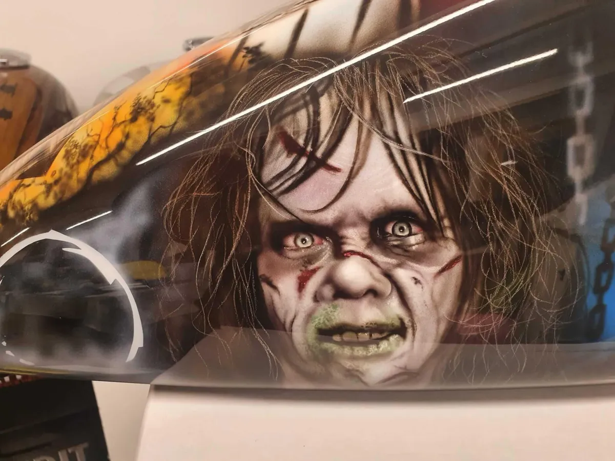Horror airbrushed themed Harley Sportster Tank
