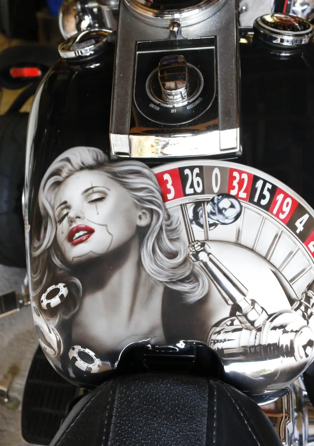 Harley Vegas & Girls Chicano Styl;e Airbrush Theme