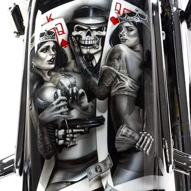 Skulls & Gamberling Airbrush Theme