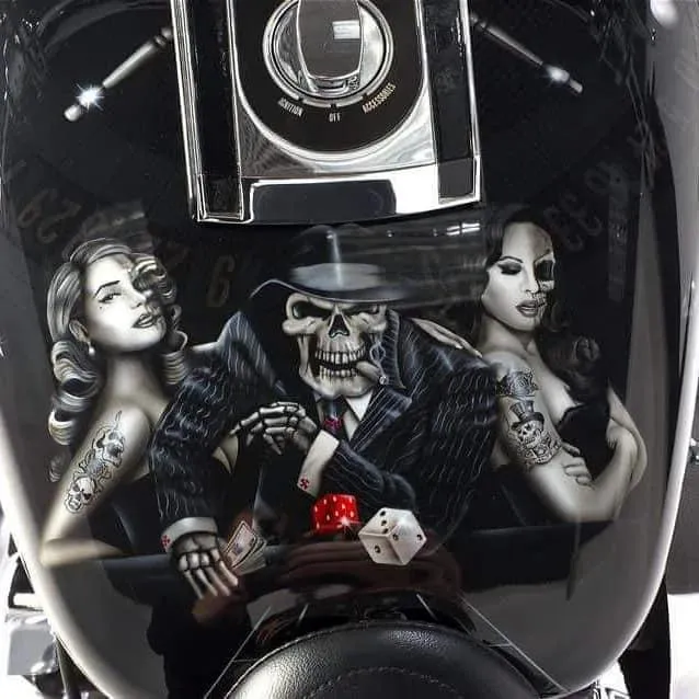 Skulls & Gamberling Airbrush Theme