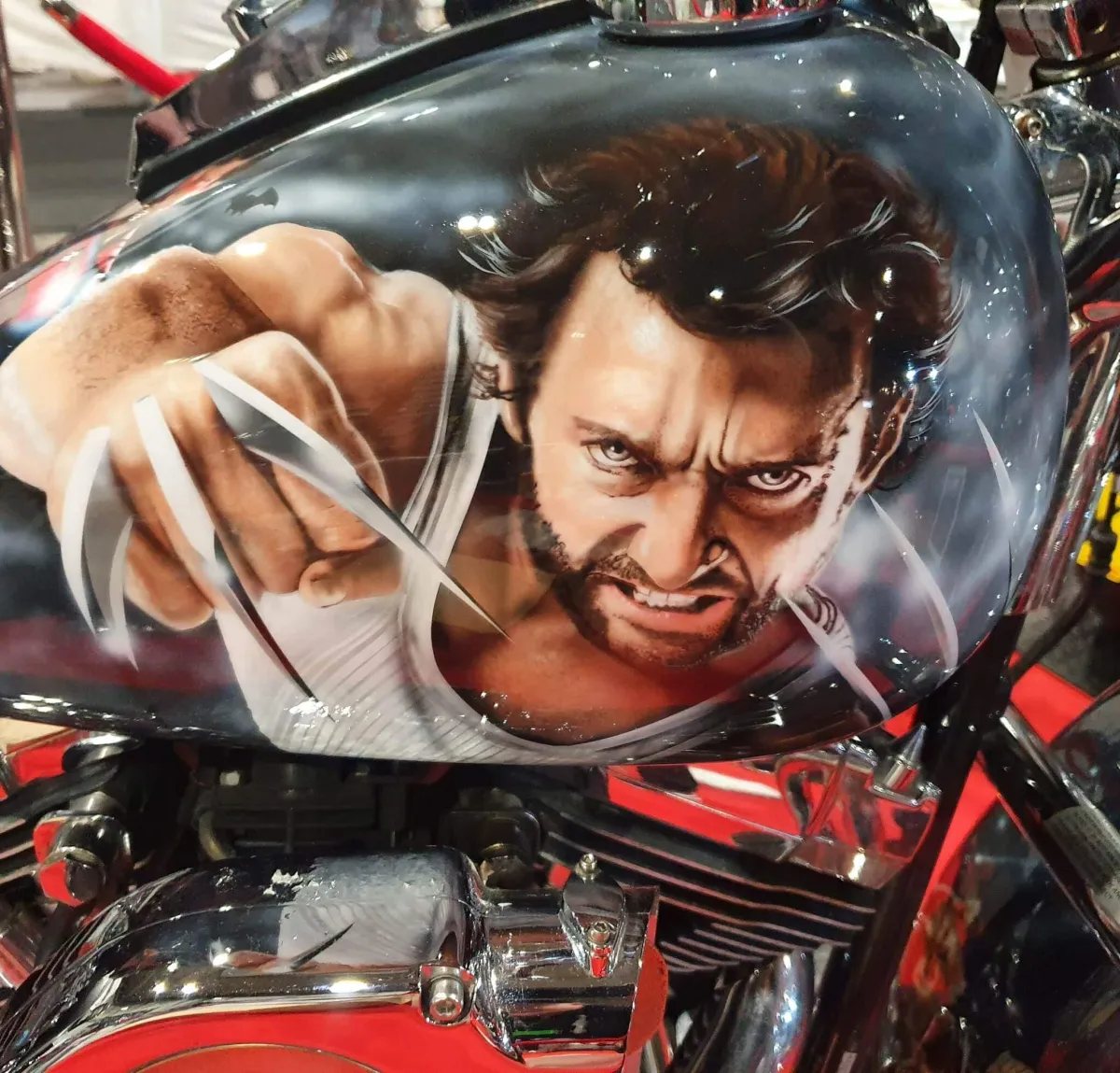 Harley Davidson Fatboy - DC Themed Airbrush