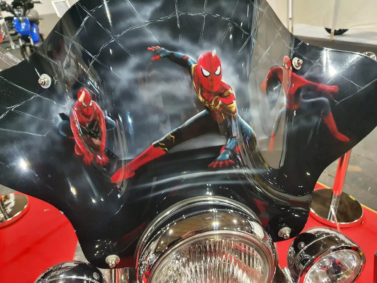 Harley Davidson Fatboy - DC Themed Airbrush