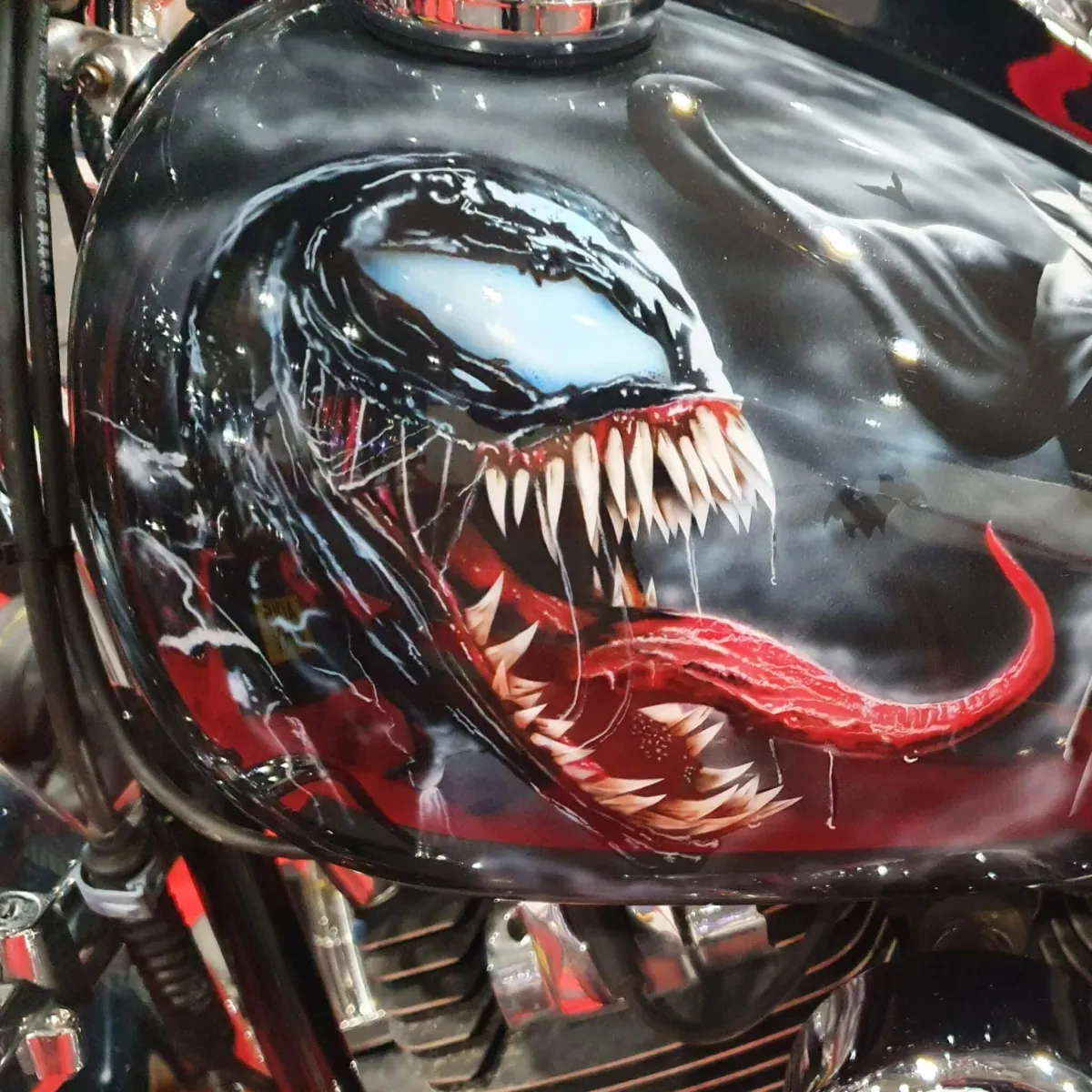 Harley Davidson Fatboy - DC Themed Airbrush