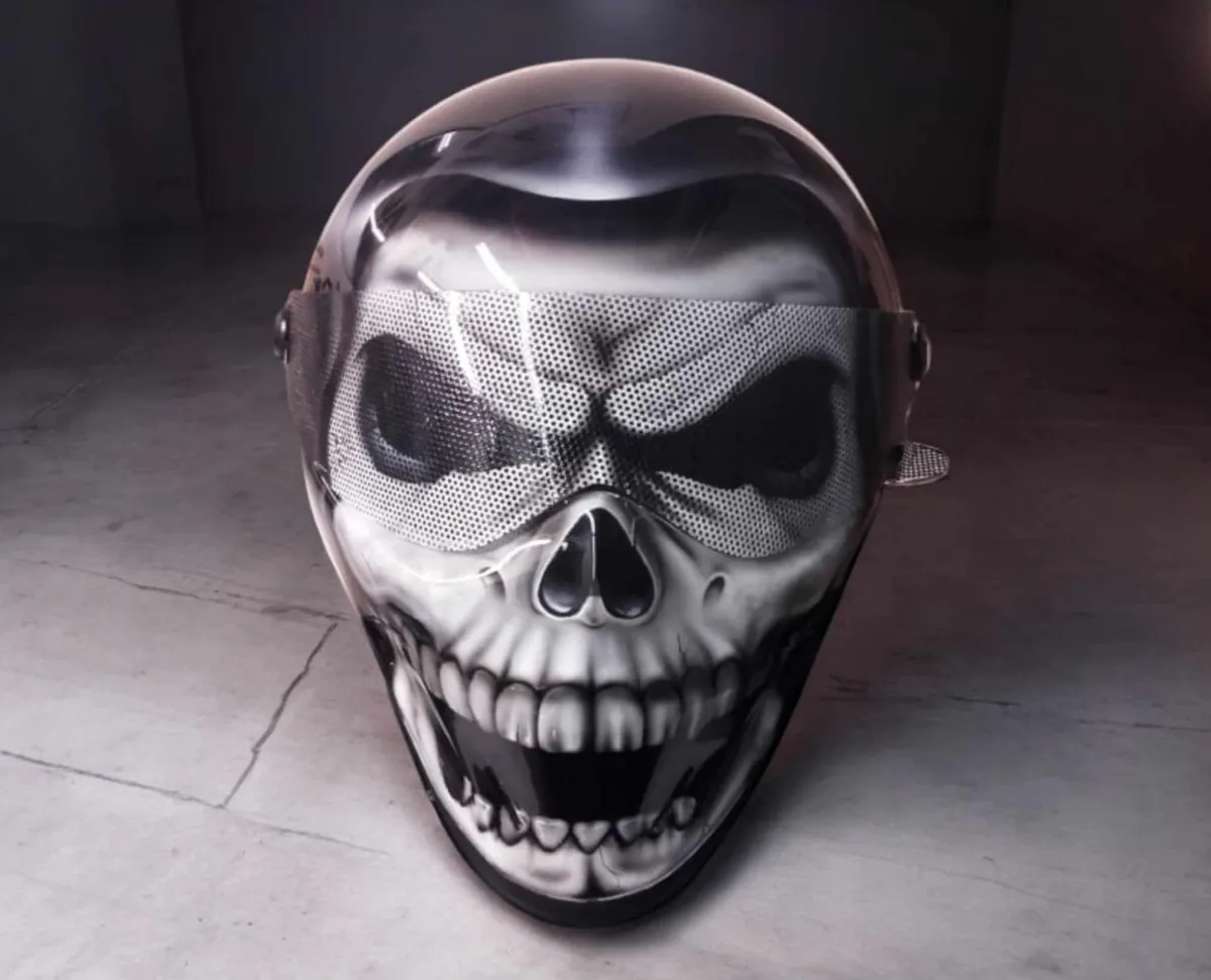 Reaper Themed Airbrush Helmet By Xtreme Paint Studio