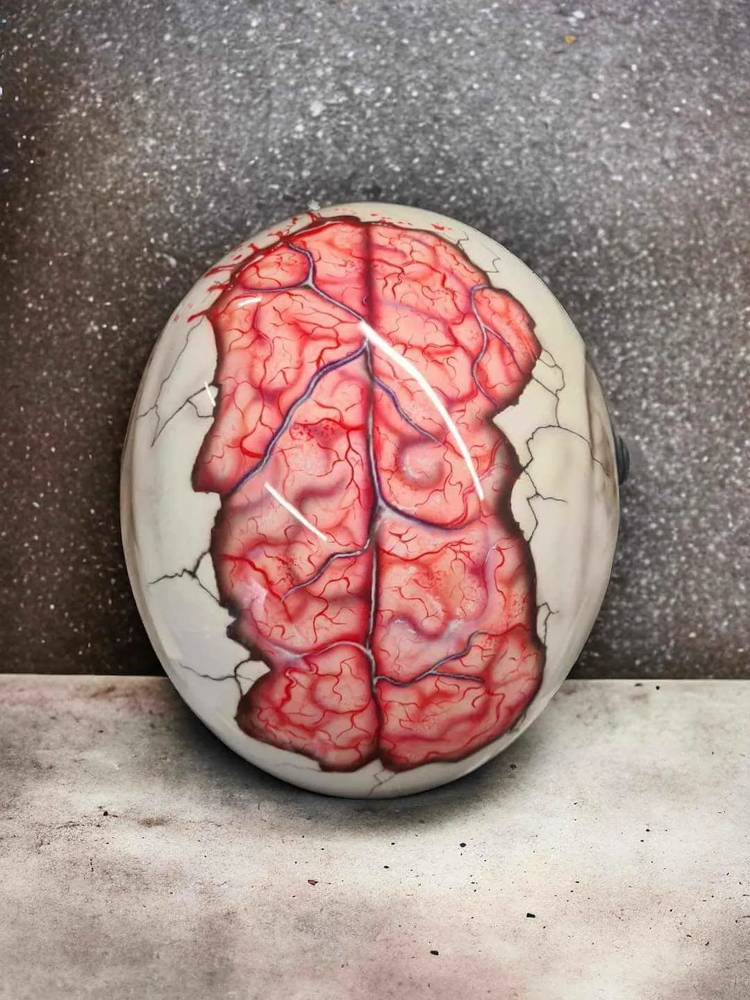 Skull Airbrushed Themed Helmet From Xtreme Paint Studio