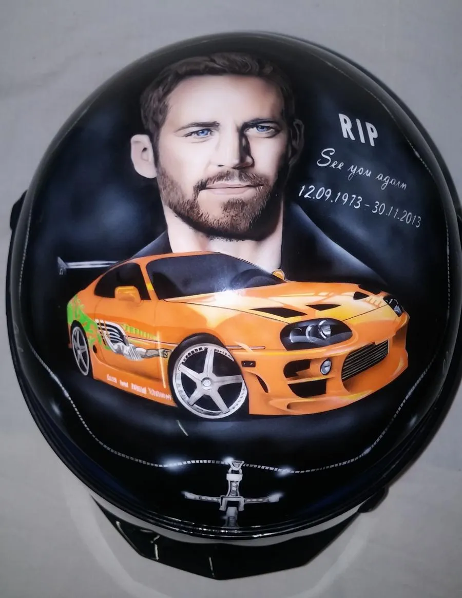 Fast & Furious Airbrushed Themed Helmet