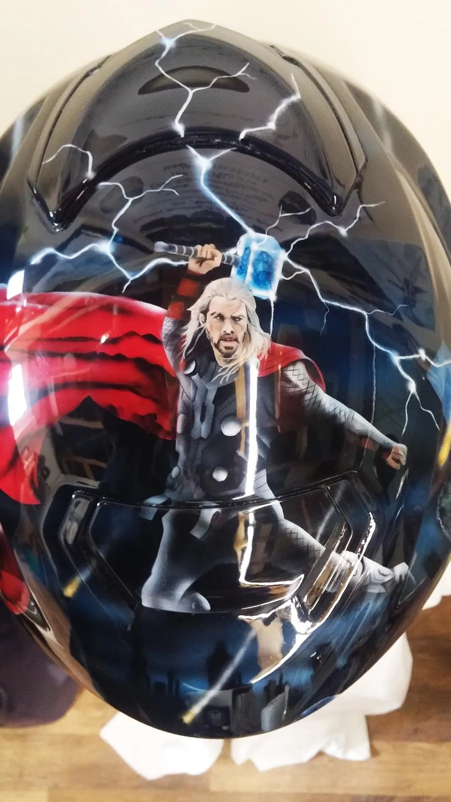 Marvel Airbrushed Themed Helmet