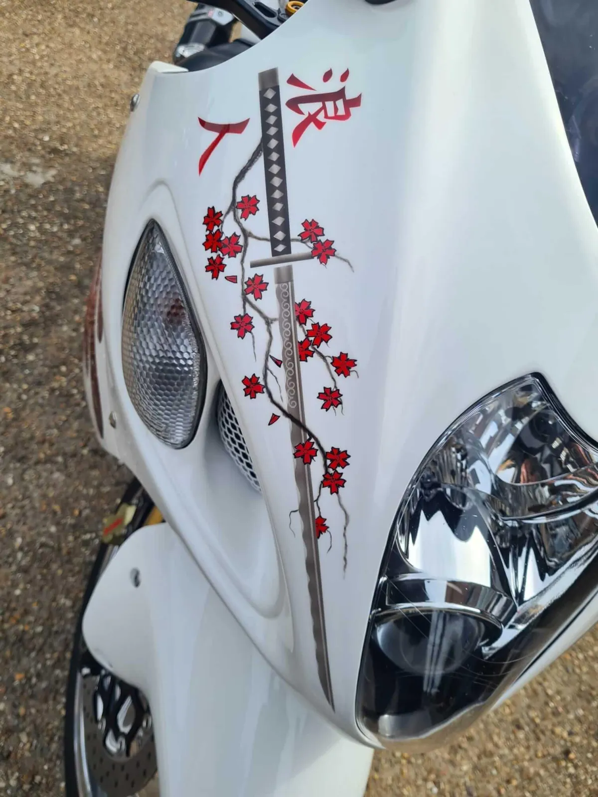 Suzuki Hayabusa Airbrushed In Japanese Tattoo Theme