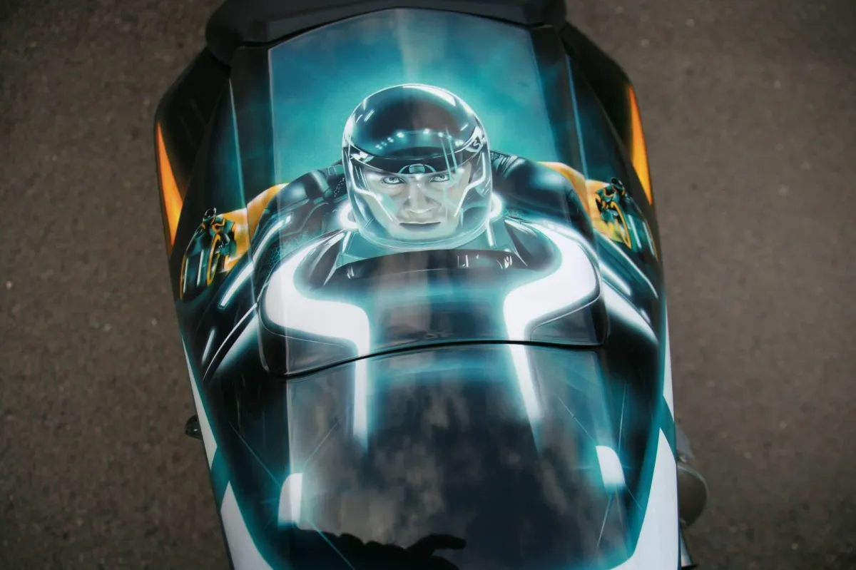 Tron Airbrushed Themed Yamaha R1
