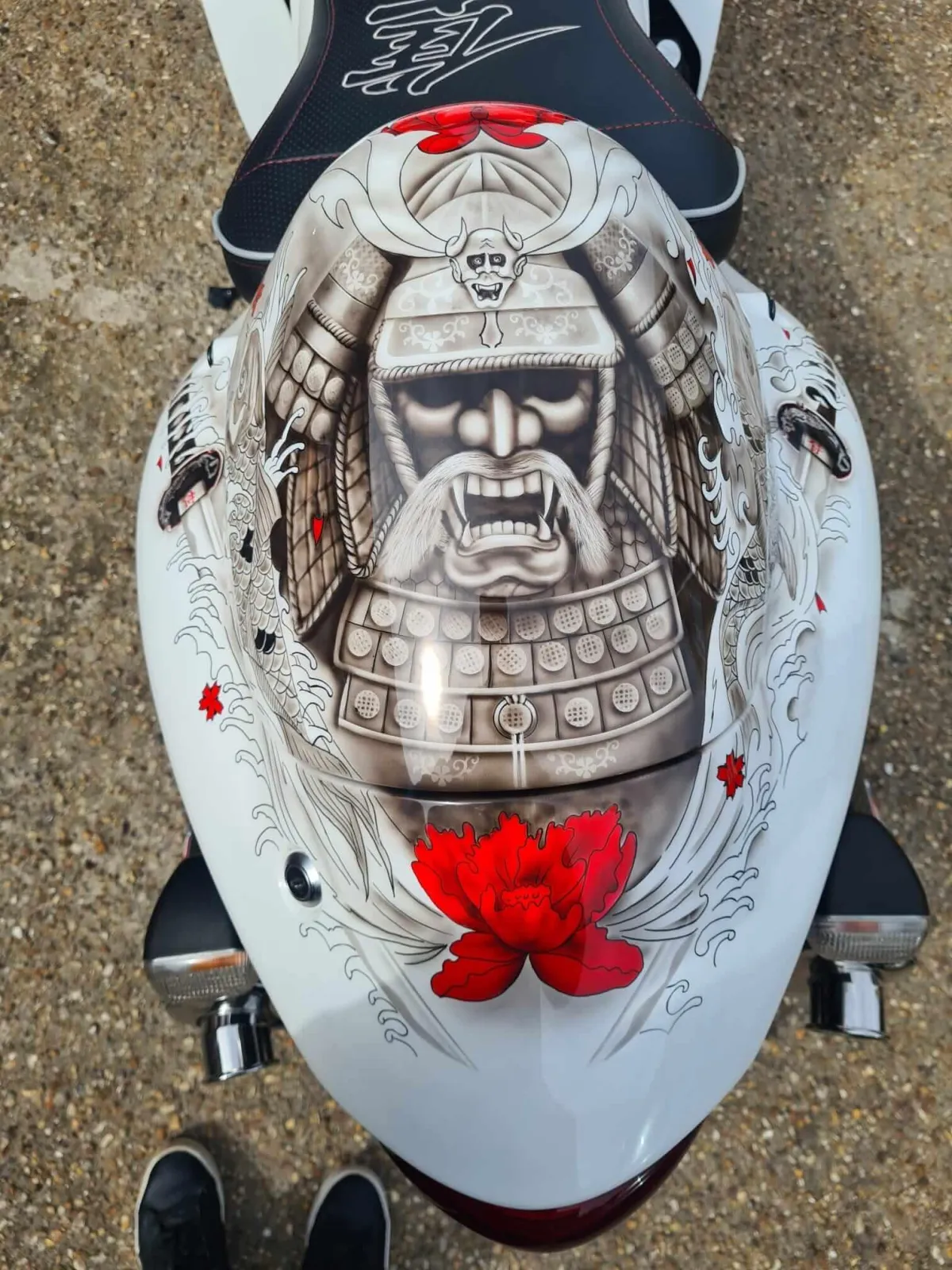Suzuki Hayabusa Airbrushed In Japanese Tattoo Theme