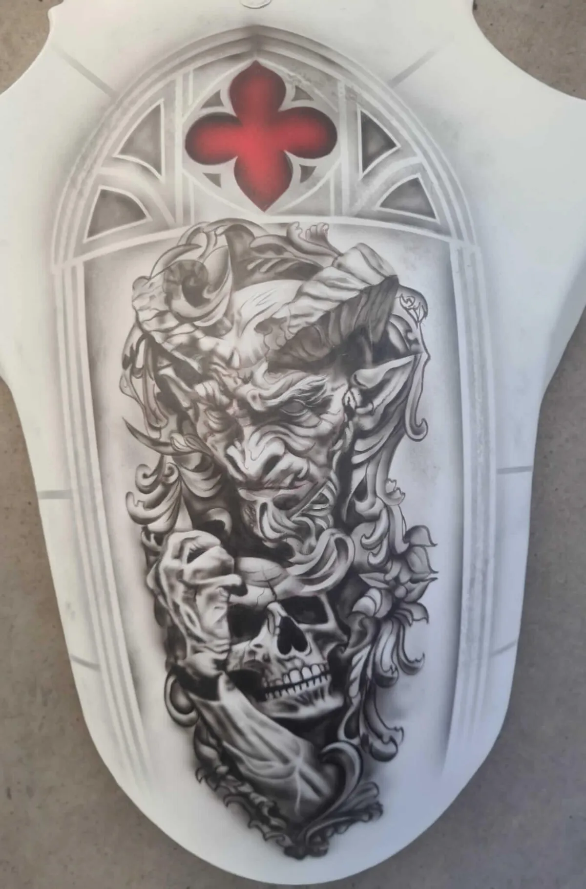 Yamaha Street Fighter Evil Vs Good Airbrush Theme