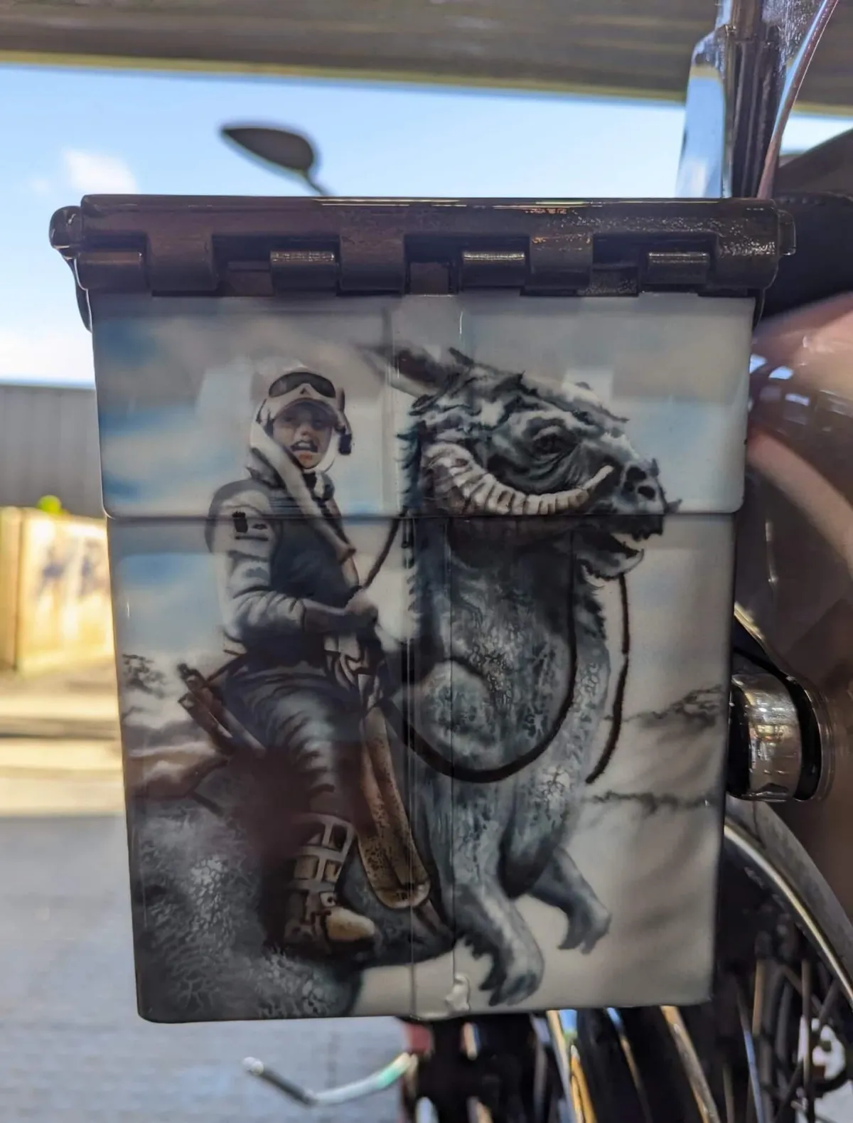 Star Wars Airbrushed Themed Harley Dyna