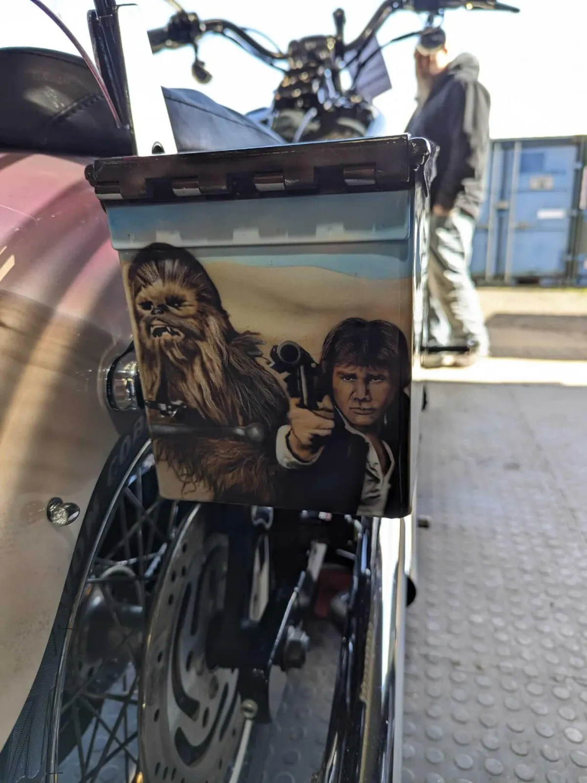 Star Wars Airbrushed Themed Harley Dyna