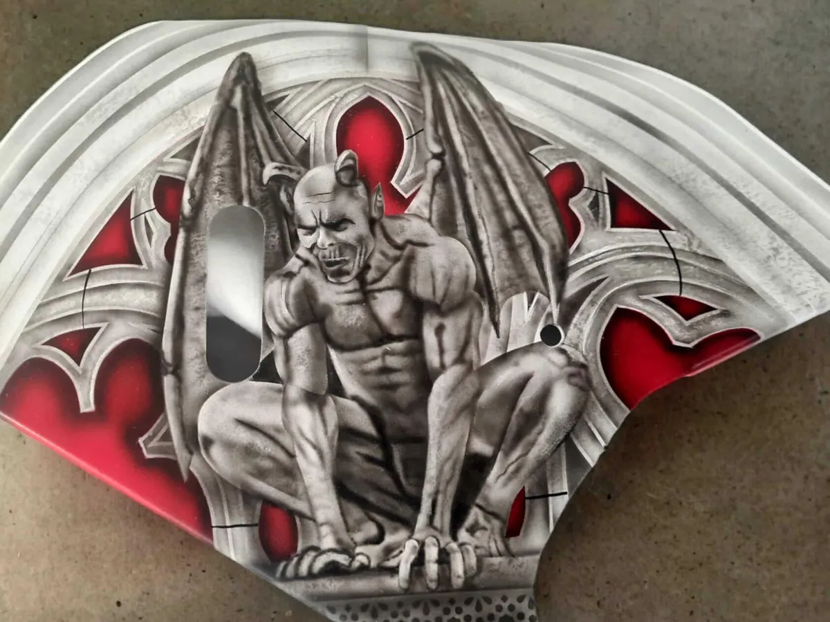 Yamaha Street Fighter Evil Vs Good Airbrush Theme