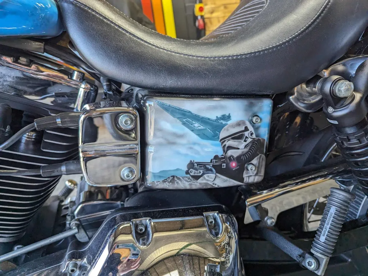 Star Wars Airbrushed Themed Harley Dyna