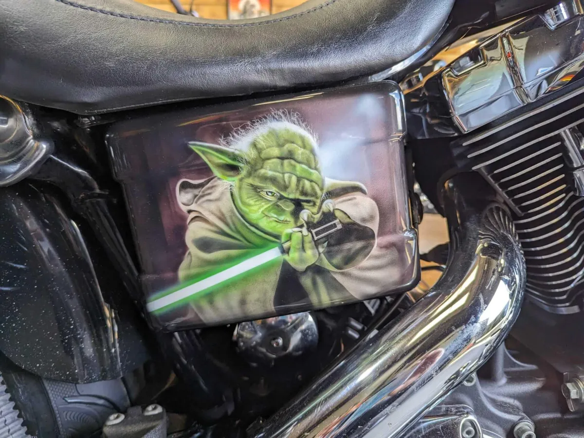 Star Wars Airbrushed Themed Harley Dyna
