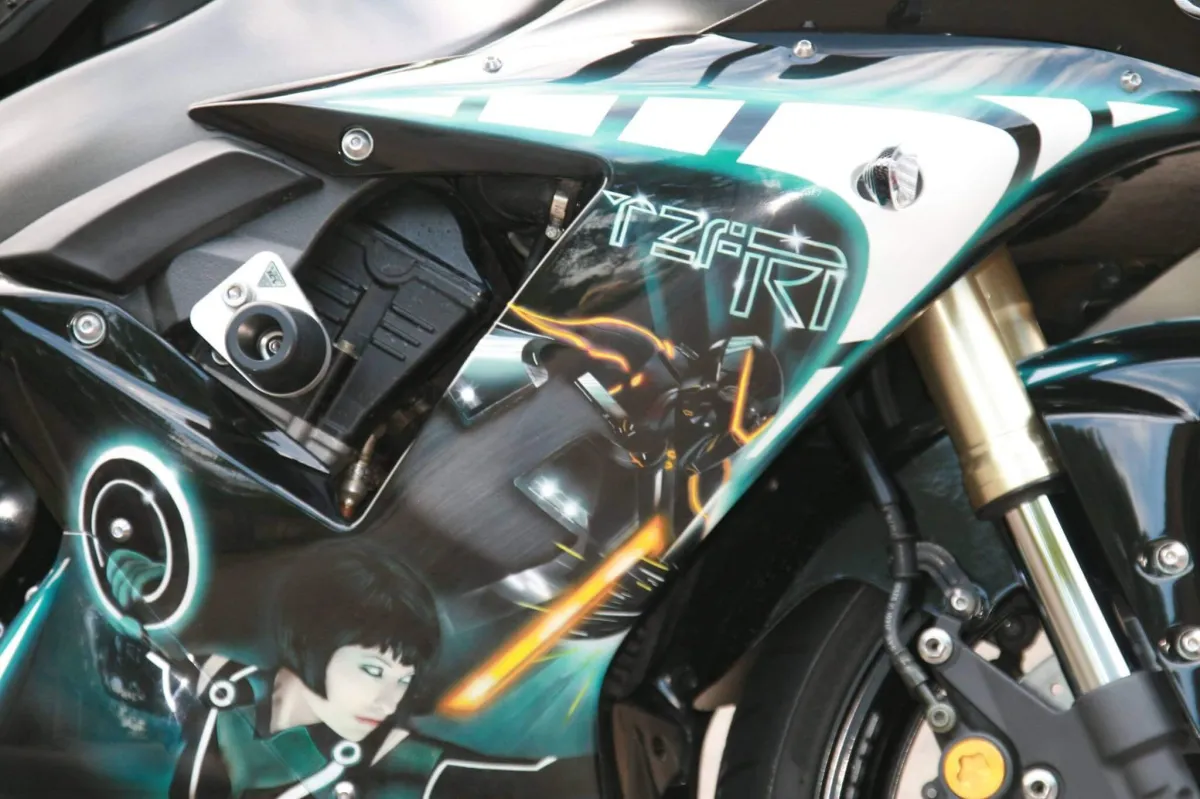 Tron Airbrushed Themed Yamaha R1