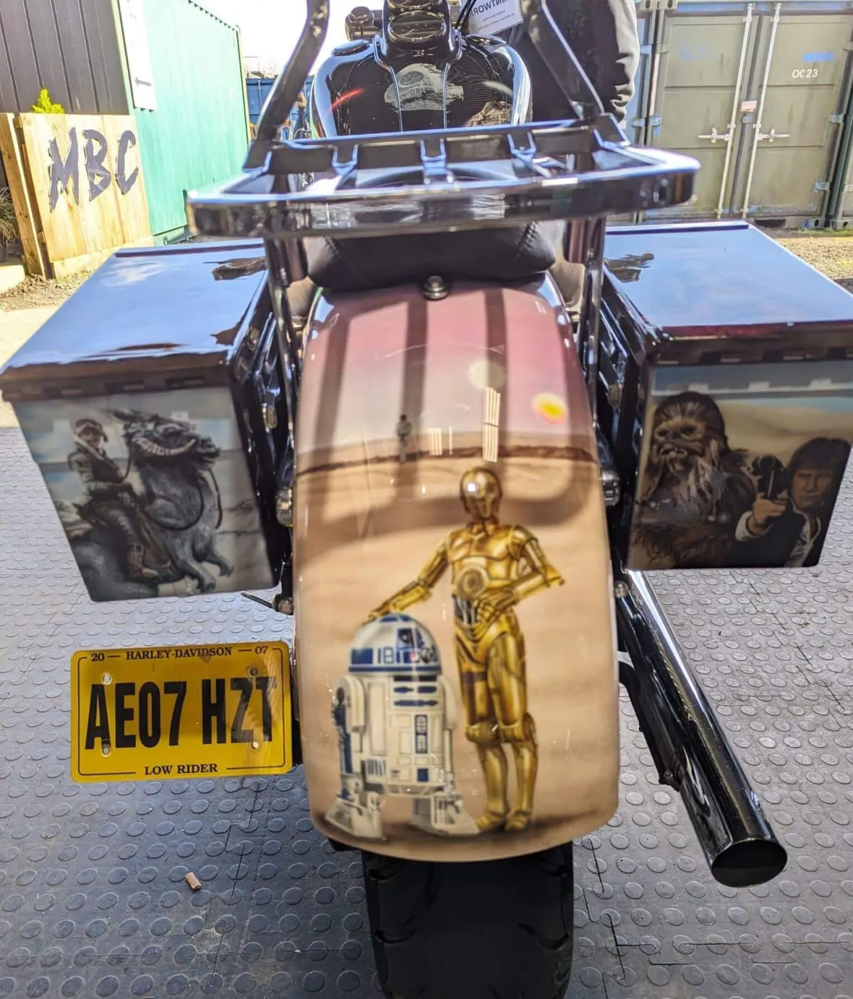 Star Wars Airbrushed Themed Harley Dyna