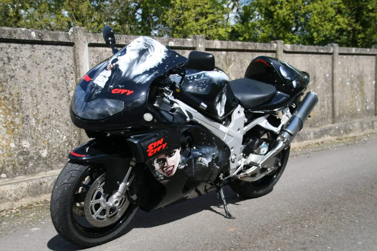 Sin City Airbrushed Themed Bike
