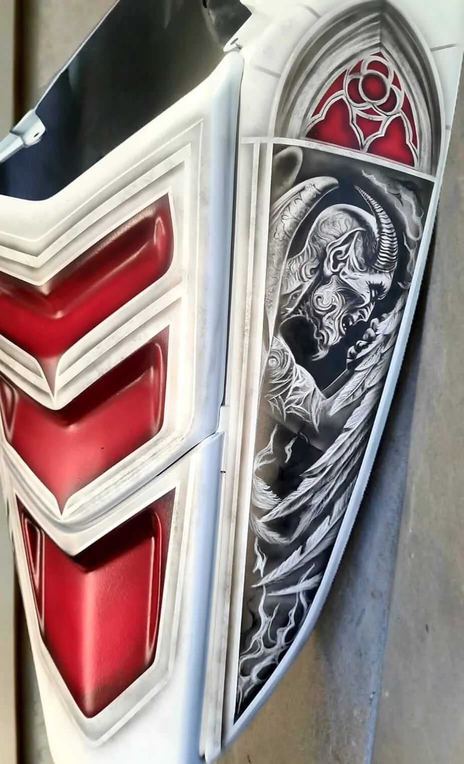 Yamaha Street Fighter Evil Vs Good Airbrush Theme