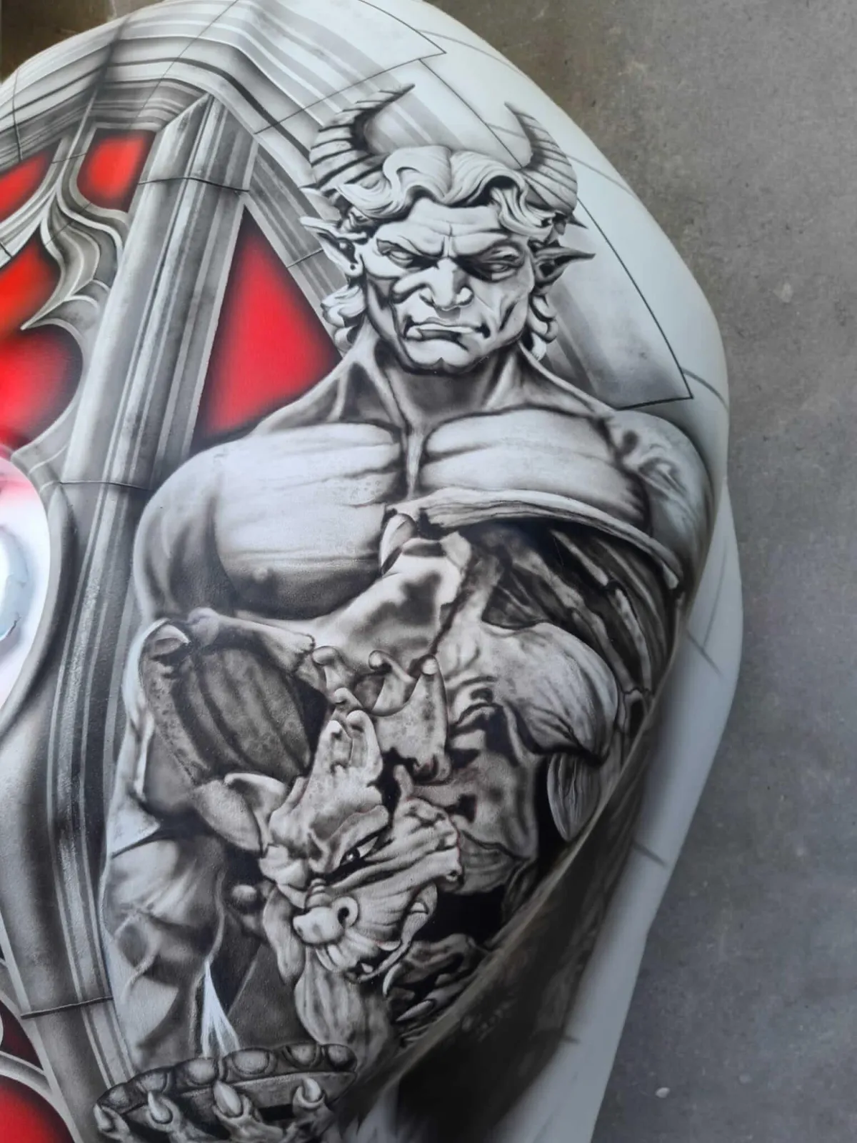 Yamaha Street Fighter Evil Vs Good Airbrush Theme