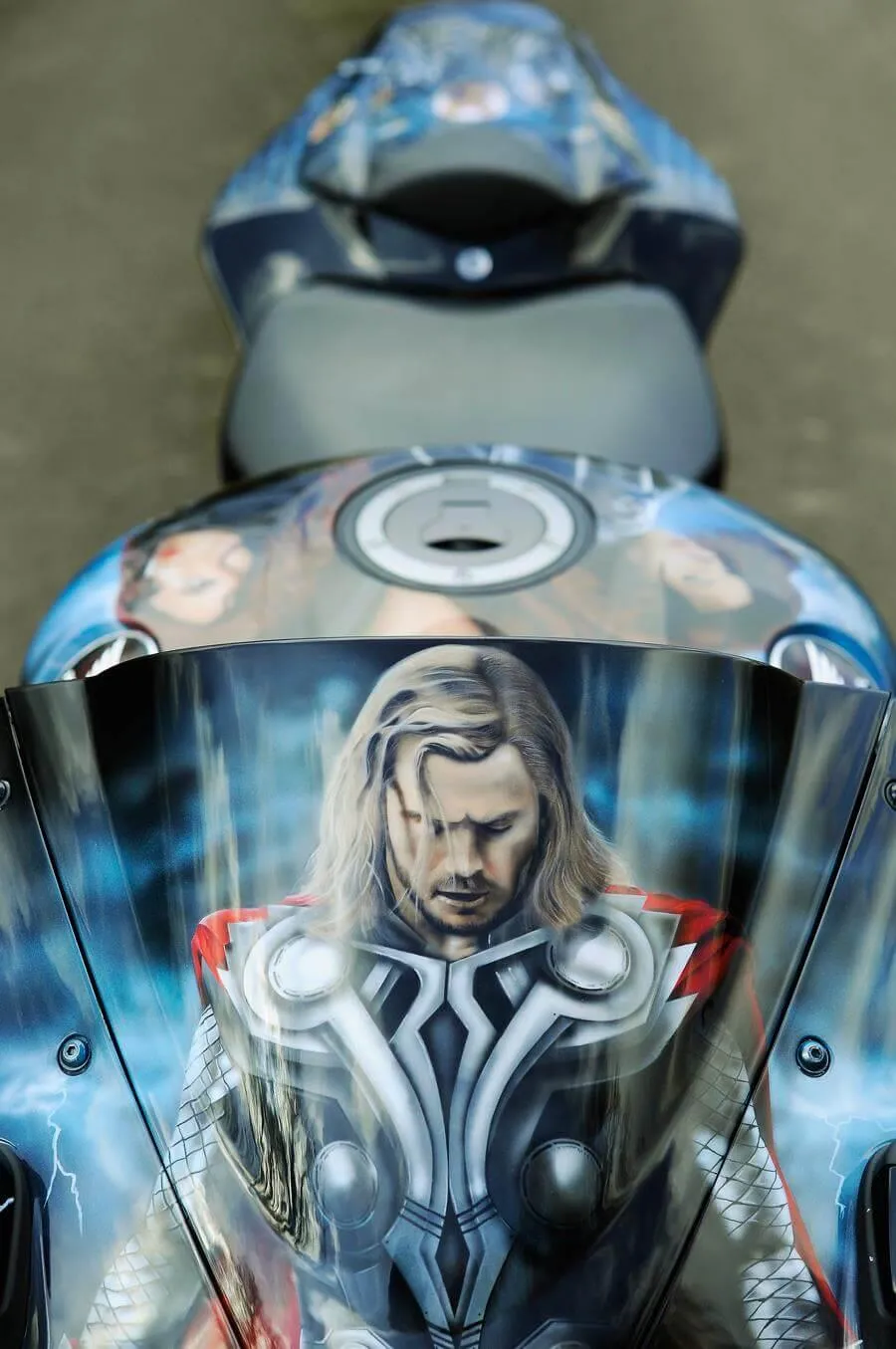 Marvel Airbrushed Themes Honda Fireblade