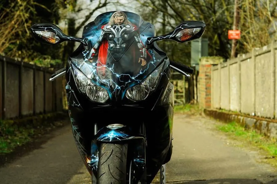 Marvel Airbrushed Themes Honda Fireblade