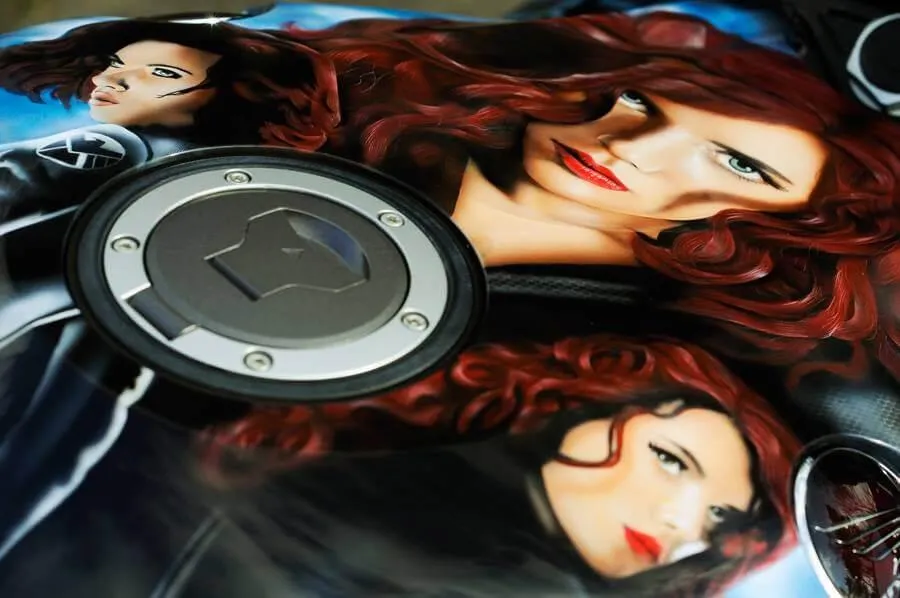 Marvel Airbrushed Themes Honda Fireblade