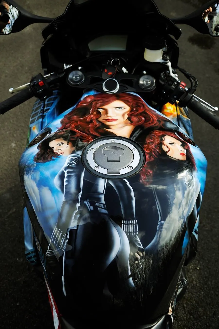 Marvel Airbrushed Themes Honda Fireblade