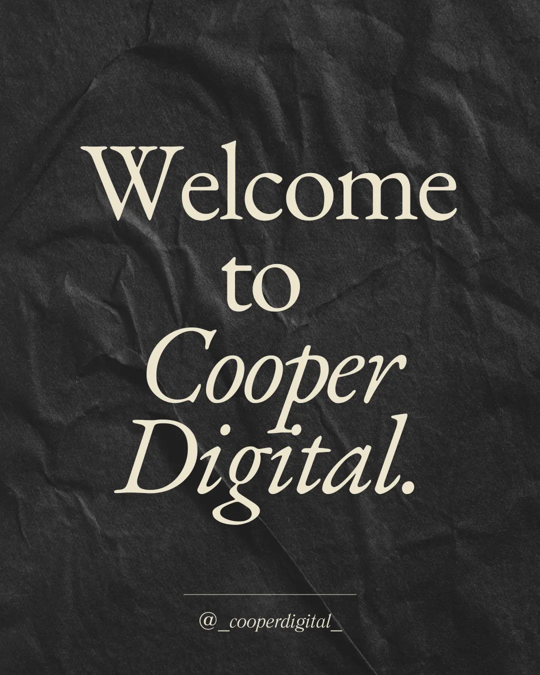 Welcome to Cooper Digital!