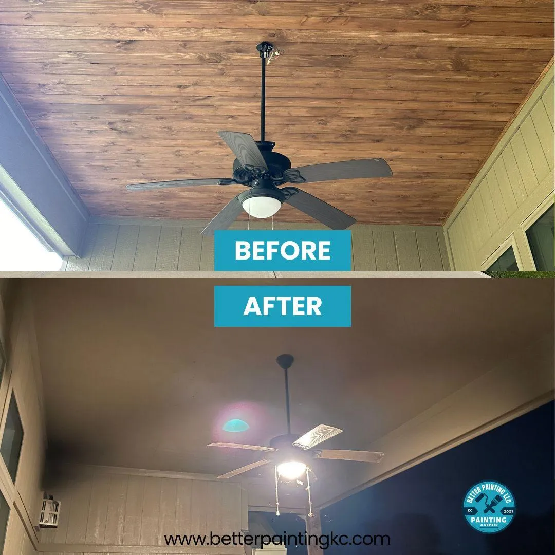 ceiling repair in Olathe by better painting