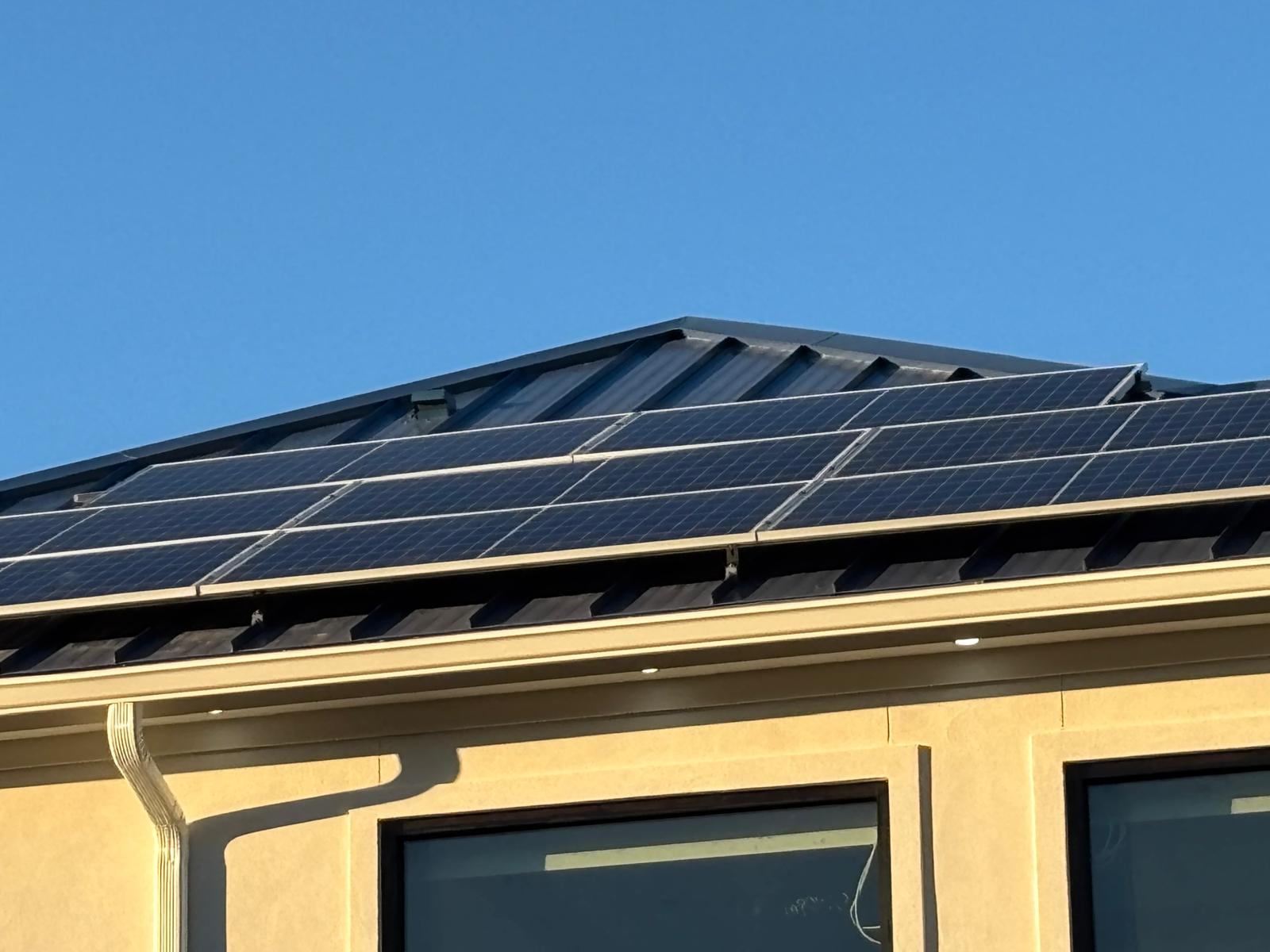 Off grid solar system with ethos battery