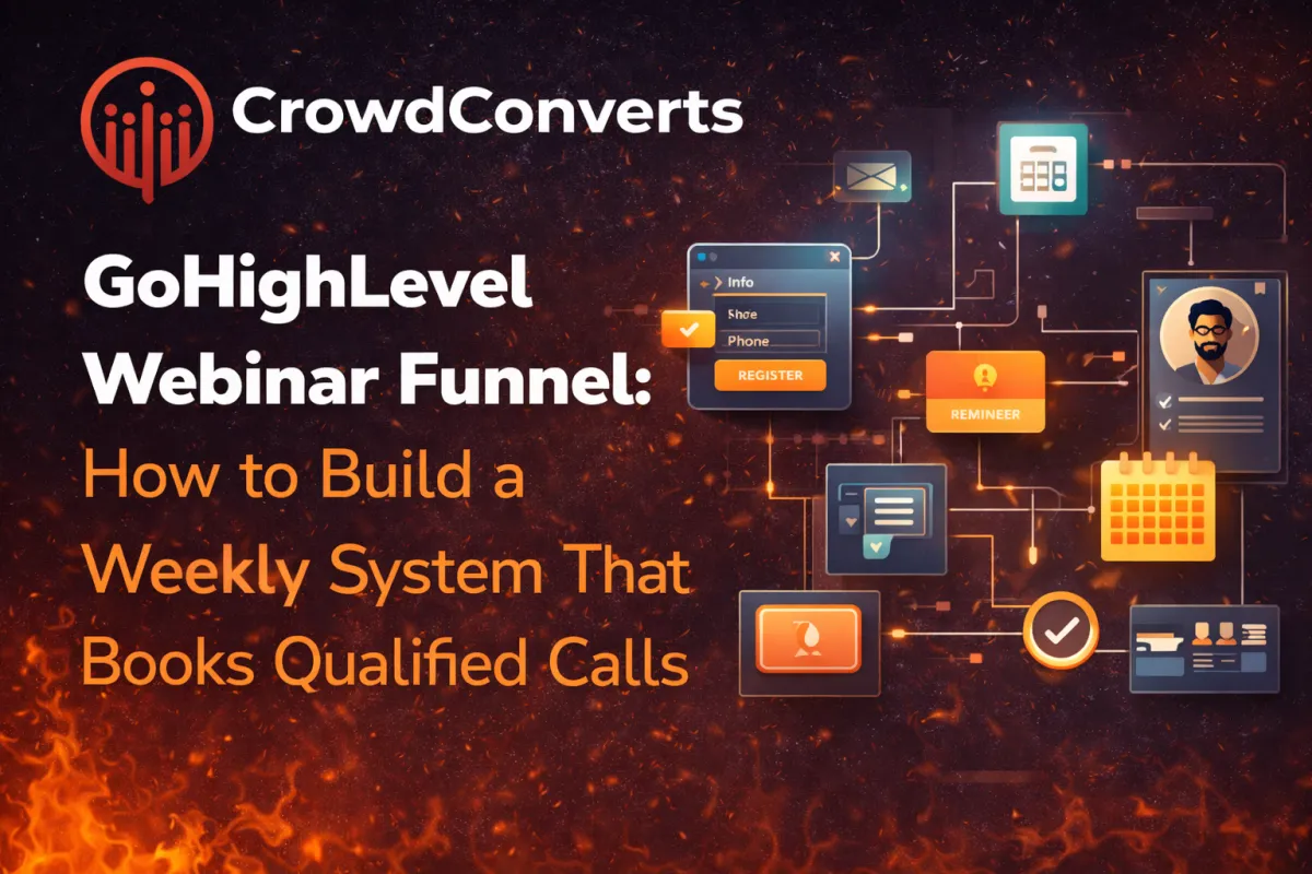 GoHighLevel Webinar Funnel: How to Build a Weekly System That Books Qualified Calls