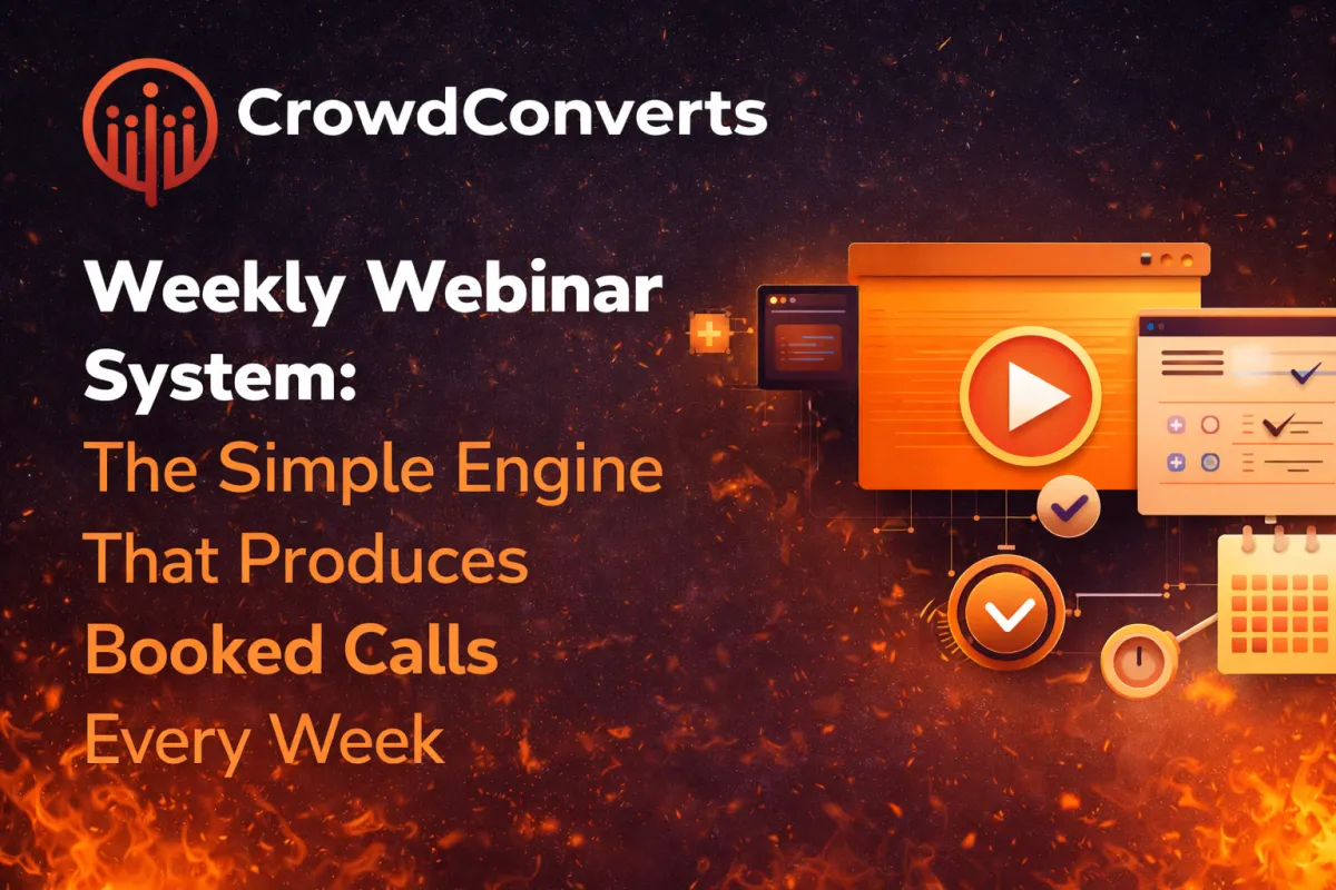 Weekly Webinar System: The Simple Engine That Produces Booked Calls Every Week