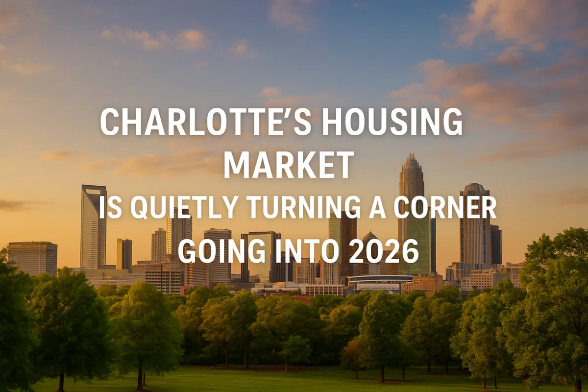 Charlotte’s Housing Market Is Quietly Turning a Corner Going into 2026