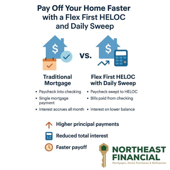 Pay Off Your Home Faster with a Flex First HELOC and Daily Sweep
