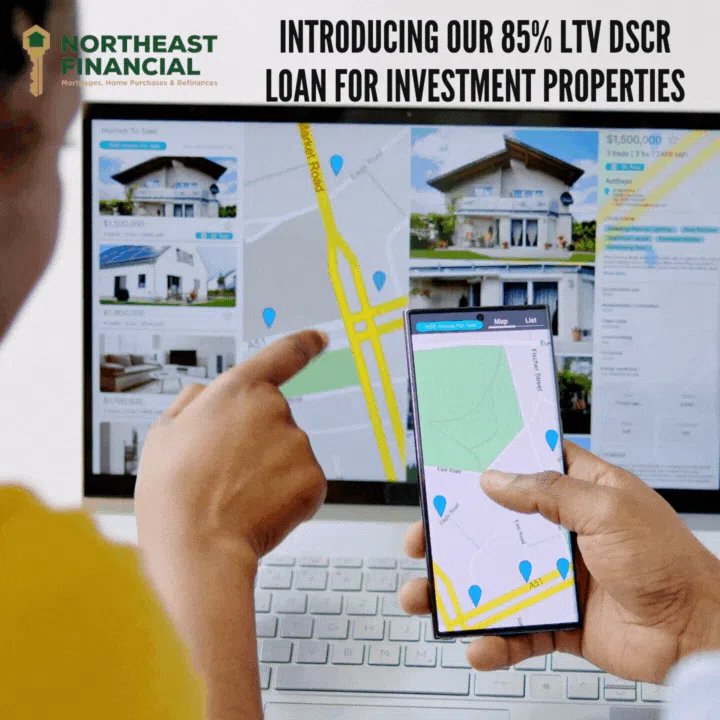 Introducing Our 85% LTV DSCR loan for 1–4 family properties. 