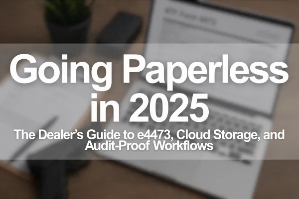Going Paperless in 2025: The Dealer’s Guide to e4473, Cloud Storage, and Audit-Proof Workflows