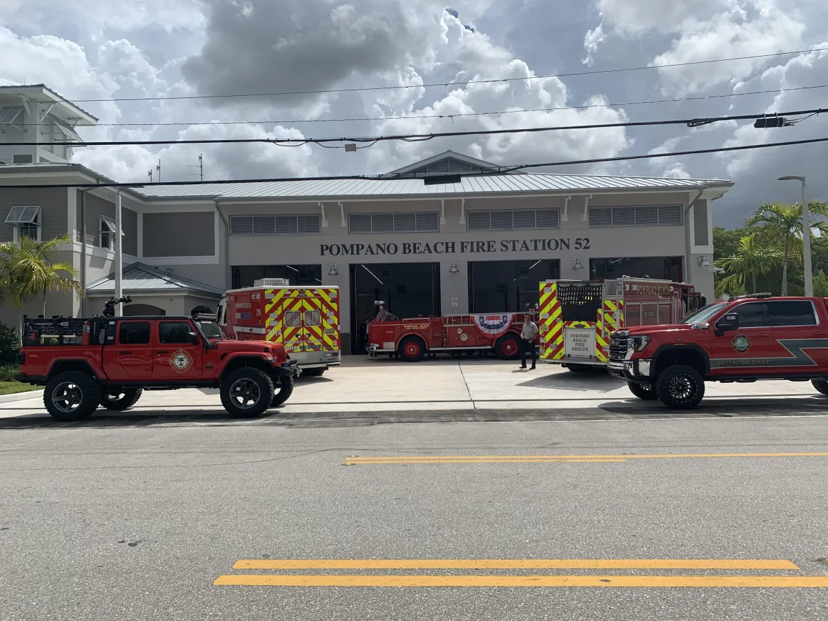 Front of Pompano Beach Fire Rescue Station 52