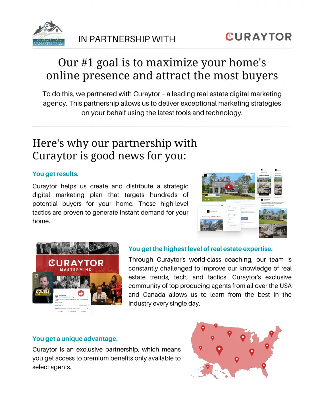 Mary Ellen Vanaken Team real estate listing presentation cover page