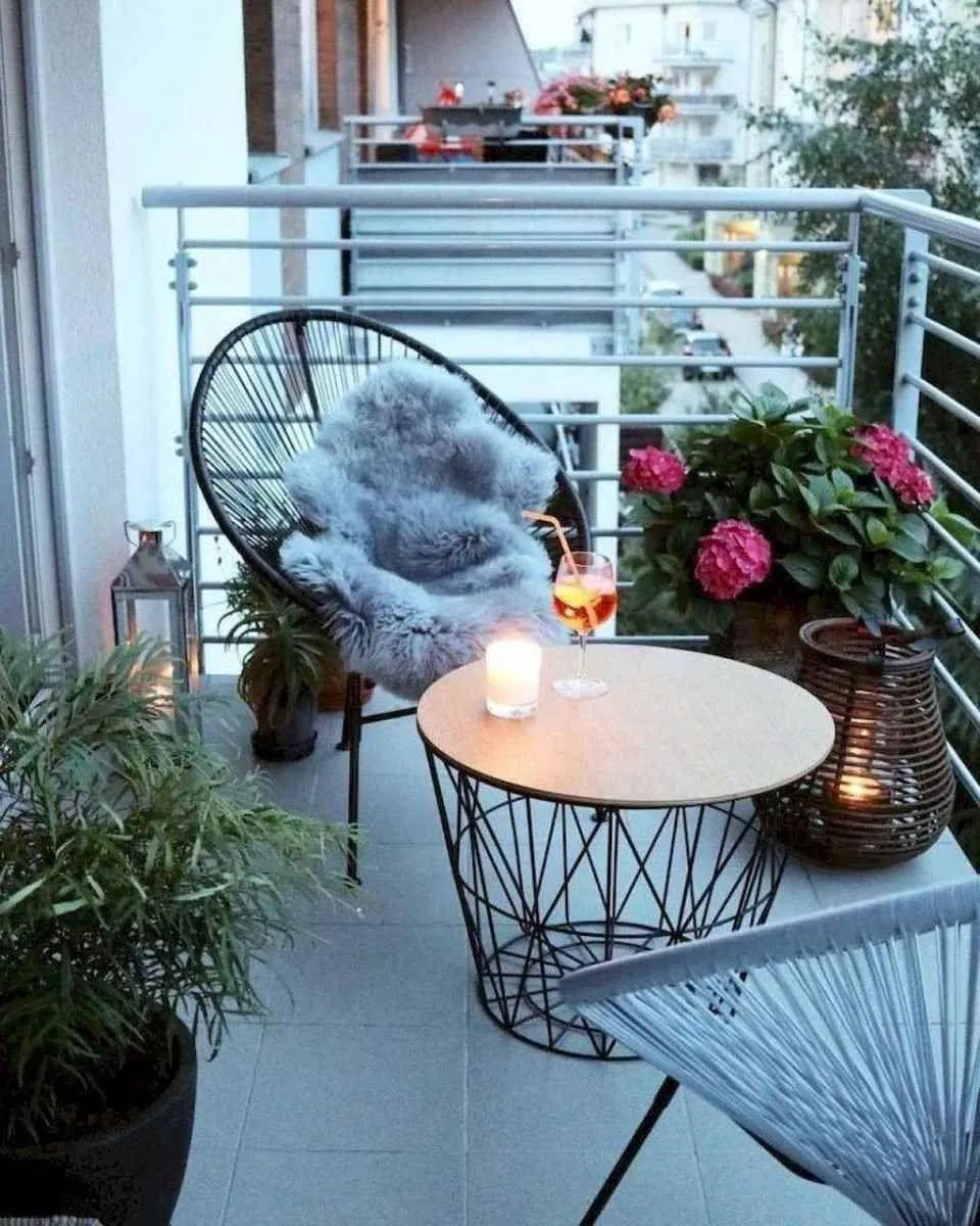 Modern apartment complex with millennials enjoying community amenities like outdoor dining, fitness areas, and green spaces